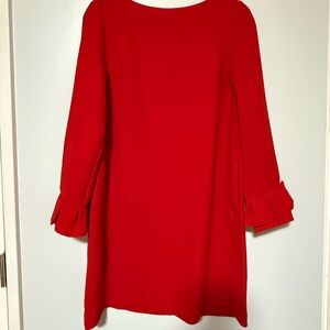 Banana Republic Red Sheath Dress with Bell Sleeves